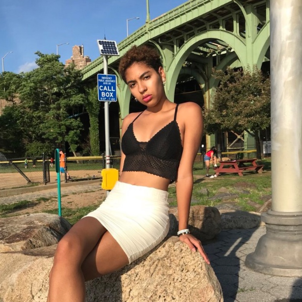 White pencil type skirt